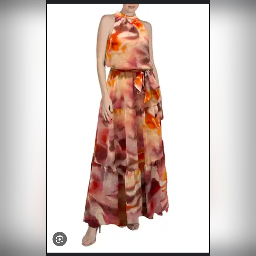 Multicolor Sleeveless Maxi Dress